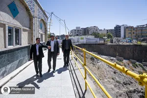 بازدید معاون فرهنگی اجتماعی معاون اول رئیس جمهور از فعالیت&zwnj;های عمرانی حرم مطهر رضوی