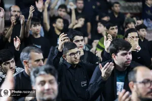 عزاداری هیئت&zwnj; رزمندگان ثارالله همدان در حسینیه حرم