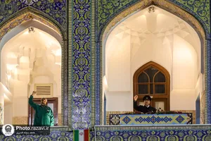 طنین&zwnj; الله اکبر در حرم مطهر رضوی