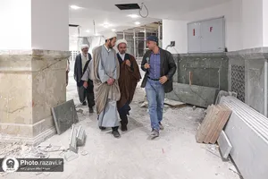 بازدید مدیران حوزه نمایندگی ولی&zwnj;فقیه در وزارت جهاد کشاورزی از بخش&zwnj;های مختلف حرم امام رضا علیه&zwnj;السلام