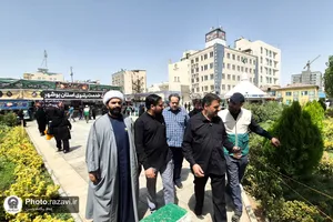بازدید رئیس مرکز خادمیاری بنیاد کرامت رضوی از مواکب دهه آخر صفر