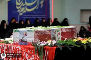 تشییع پیکر شهیده فاطمه دهقانی در مشهد