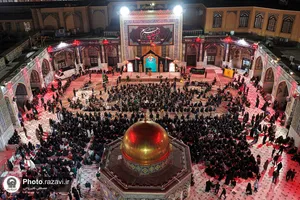 عزاداری سنتی شب ششم محرم در &laquo;حسینیه حرم&raquo;