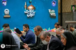تشرف نخبگان و المپیادی کشور به حرم مطهر رضوی
