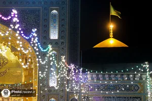 حال و هوای حرم مطهر رضوی در شب میلاد امام جواد علیه السلام