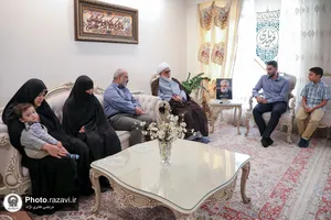 دیدار تولیت آستان قدس رضوی با خانواده شهدای جنگ ١٢ روزه