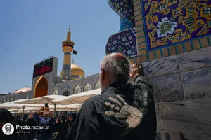 عزاداری روز عاشورای حسینی در حرم مطهر رضوی