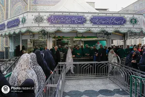 تشرف تیم ملی فوتبال نوجوانان به حرم مطهر رضوی