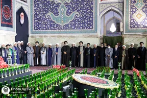 آیین خطبه خوانی شب شهادت امام رضا علیه السلام در حرم مطهر رضوی - 3