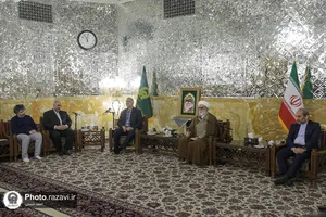 دیدار رئیس رسانه ملی، شهردار تهران و معاونین فرهنگی و اجتماعی شهرداری&zwnj;های کلانشهرهای کشور با تولیت آستان قدس رضوی