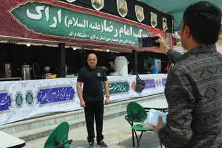 آغاز عاشقی در مسیر اربعین؛ موکب امام رضا(ع) اراک میزبان زائران حسینی شد/ گزارش تصویری