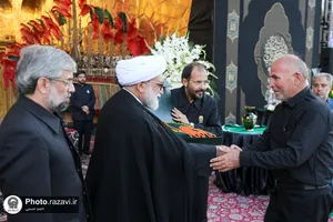 مراسم اذن عزای محرم در حرم مطهر رضوی