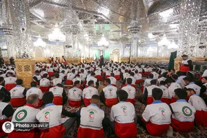 مراسم اذن خدمت ۳هزار داوطلب هلال احمر