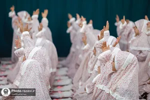 جشن عبادت ۸۸۸ دختر امام رضایی