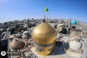 آیین تعویض پوش ضریح و پرچم گنبد منور رضوی-2