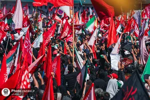 تشییع پیکر رهبر شهید انقلاب در مشهد مقدس-4