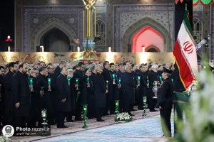 آئین خطبه&zwnj;خوانی شب عاشورا در حرم مطهر رضوی-1