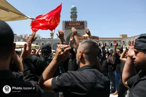 عزاداری عاشورای حسینی در حرم مطهر رضوی