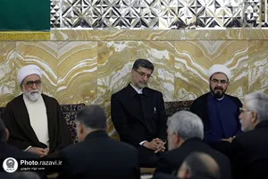 آیین اعطای احکام خدام حرم مطهر رضوی