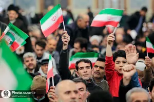 مراسم سالروز پیروزی انقلاب اسلامی در حرم مطهر رضوی