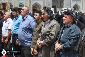 تشرف جمعی از موکب داران اهل سنت آذربایجان غربی به حرم مطهر رضوی