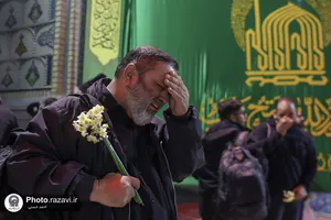 مراسم وداع معتکفین رجبیه در حرم مطهر رضوی