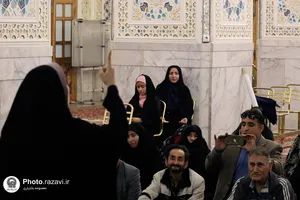 تشرف کاروان ناشنوایان خراسان شمالی به حرم مطهر رضوی
