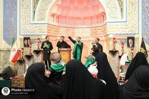 آیین معنوی &laquo;شیرخوارگان حسینی&raquo; در حرم مطهر رضوی