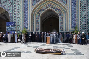 مراسم تشییع پیکر محمد حسین حشمت&zwnj;پور