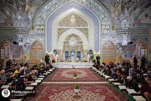 ترتیل خوانی قرآن کریم در حرم مطهر رضوی