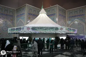 چایخانه حرم مطهر رضوی در ایام ولادت حضرت زهرا سلام الله علیها