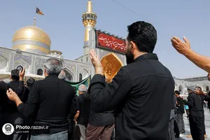 عزاداری تاسوعای حسینی در حرم مطهر رضوی-1