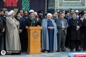 تشییع پیکر شهید غیرت &laquo;حمیدرضا الداغی&raquo; در حرم مطهر رضوی