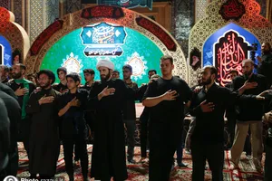 عزاداری هیئات مذهبی استان سمنان در حسینیه حرم