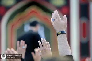 مراسم چهار پایه&zwnj; خوانی در حرم مطهر رضوی