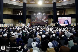 مراسم بزرگداشت شهدای سانحه هوایی رئیس جمهور و هیئت همراه در مشهد