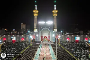 آیین خطبه&zwnj;خوانی شب عاشورای حسینی در حرم مطهر رضوی -1