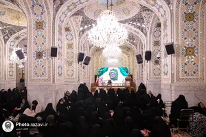 تشرف بانوان دانشجوی شاهد و ایثارگر دانشگاه فرهنگیان به حرم مطهر رضوی