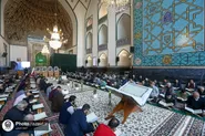 استقبال زائران حرم مطهر رضوی از محافل ترتیل خوانی قرآن در این آستان مقدس