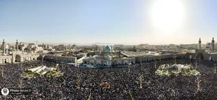عکس با کیفیت : نماز عید فطر در حرم امام رضا علیه السلام