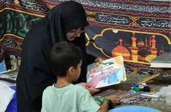 میزبانی موکب قرآنی سمنان از زائران امام رئوف