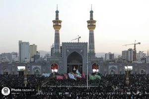 مراسم چهارپایه خوانی شهادت حضرت رسول و امام مجتبی علیهما&zwnj;السلام در حرم مطهر رضوی