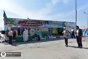 ایستگاه صلواتی خادمیاران رضوی در مجتمع بین راهی امام رضا(علیه&zwnj;السلام)