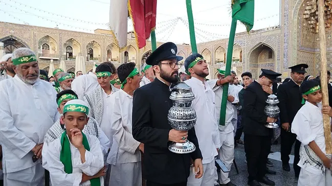 مشهد؛ میعادگاه عاشقان یزد پس از ۲۲ روز پیاده‌روی + تصاویر