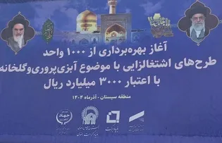 بهره‌برداری از هزار واحد اشتغال‌زایی آبزی‌پروری و گلخانه‌ای در سیستان و بلوچستان+فیلم