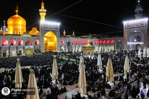 آئین شام غریبان حسینی در حرم مطهر رضوی