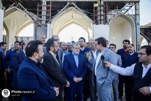 بازدید مدیران شهری مشهد از پروژه&zwnj;های عمرانی حرم مطهر رضوی