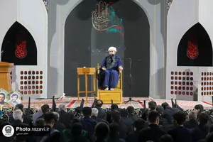 عزاداری هیئت&zwnj; رزمندگان ثارالله همدان در حسینیه حرم