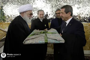 دیدار شرکت کنندگان بیست و هشتمین اجلاسیه سازمان اکو با تولیت آستان قدس رضوی-2