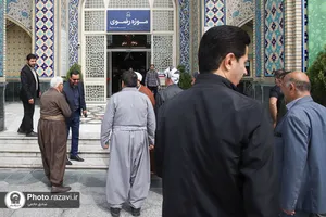 تشرف جمعی از موکب داران اهل سنت آذربایجان غربی به حرم مطهر رضوی